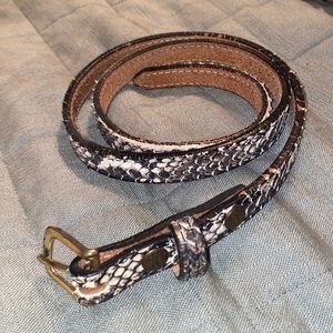 Double J Saddlery Snakeskin Belt